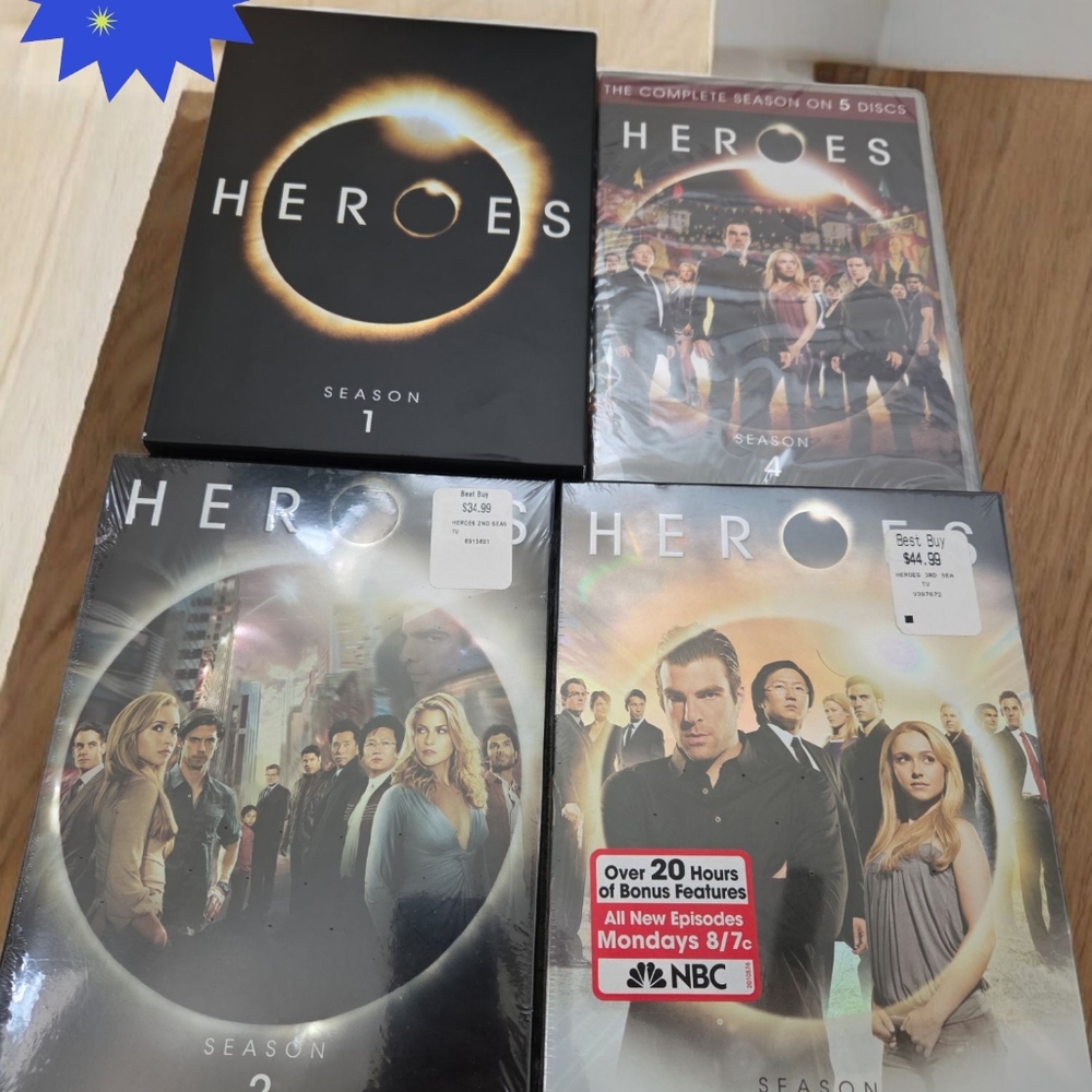 DVD complete series HEROES 1 2 3 4 new ABC